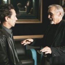 Dennis Hopper - voce narrante di Inside Gola Profonda - con il produttore Brian Grazer