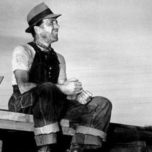 Humphrey Bogart sul set de Il tesoro della Sierra Madre
