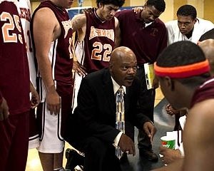 Samuel L. Jackson in una scena del film Coach Carter
