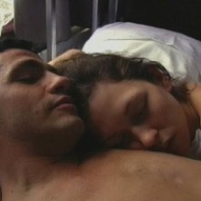 Kieran O'Brien e Margo Stilley in una scena di 9 Songs