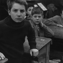 Jean-Pierre Leaud in una scena de I 400 colpi