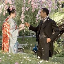 Zhang Ziyi e Ken Watanabe in una scena di Memorie di una geisha