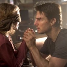 Dakota Fanning e Tom Cruise in una scena de La guerra dei mondi
