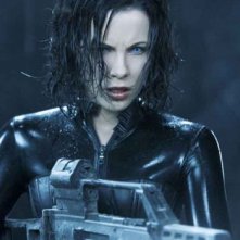 Kate Beckinsale in una scena di Underworld: Evolution
