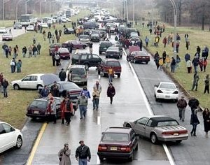 Una scena de La guerra dei mondi