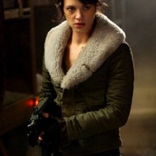 Una splendida Asia Argento  in una scena di Land of the Dead