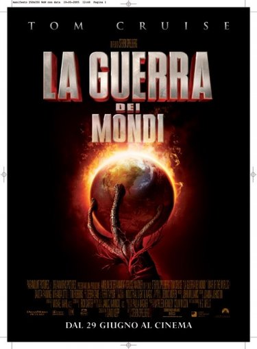 Il manifesto italiano de La guerra dei mondi
