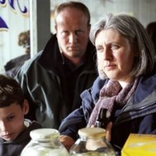 Jack McElhone e Shona Auerback sul set di Dear Frank