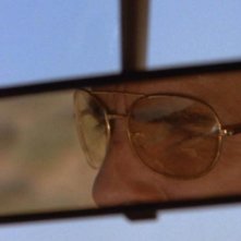 Una scena del film Duel, diretto da Spielberg