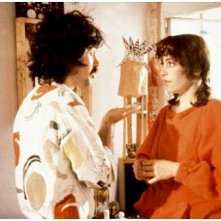 Carmen Maura e Pedro Almodovar sul set di Pepi, Luci, Bom e le altre ragazze del mucchio