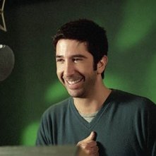 David Schwimmer in sala doppiaggio per Madagascar