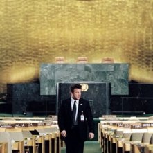 Sean Penn in una scena del film The Interpreter