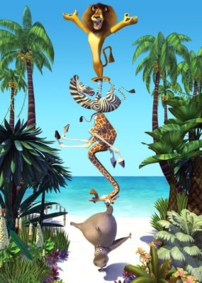 A scene from the animated film Madagascar