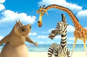 Una scena di Madagascar, il cartoon della Dreamworks