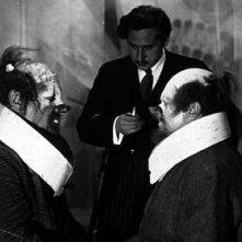 Emil Jannings e Josef Von Sternberg sul set de L'angelo azzurro