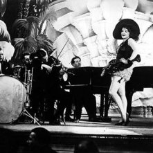 Marlene Dietrich sul set de L'angelo azzurro