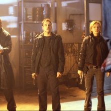 LL Cool J, Christian Slater e Kathryn Morris in una scena del film Nella mente del serial killer