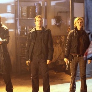 LL Cool J, Christian Slater e Kathryn Morris in una scena del film Nella mente del serial killer