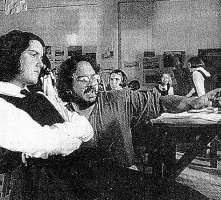 Peter Jackson dirige Melanie Lynskey sul set di Creature del cielo