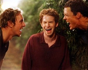 Dax Shepard, Matthew Lillard e Seth Green in una scena di Without a Paddle
