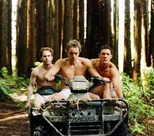 Seth Green, Matthew Lillard e Dax Shepard in una scena di Without a Paddle