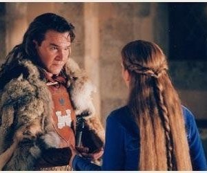 Patrick Swayze e Piper Perabo in una scena di George and the Dragon