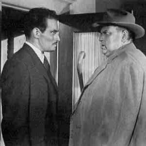 Charlton Heston e Orson Welles in una scena de L'INFERNALE QUINLAN