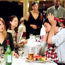 Drew Barrymore e Jimmy Fallon a tavola insieme ne in L'amore in gioco