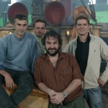 Peter Jackson, dopo uno spettacolare dimagrimento, sul set di King Kong