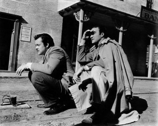 Stanley Cortez ed Orson Welles sul set de L'orgoglio degli Amberson