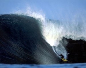 Una scena di Riding Giants