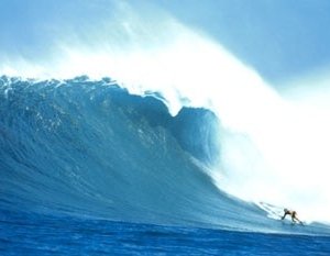 Una scena di Riding Giants