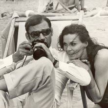 Florinda Bolkan e Gian Maria Volontè sul set di Indagine su un cittadino al di sopra di ogni sospetto