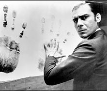 Gian Maria Volontè in una sequenza di Indagine su un cittadino al di sopra di ogni sospetto