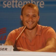 Heath Ledger a Venezia per presentare I fratelli Grimm