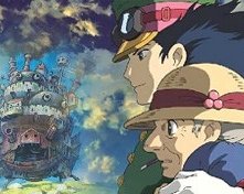 una scena de Il castello errante di Howl del 2004