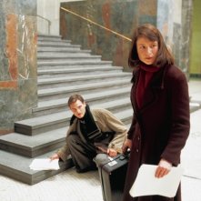 Fabian Hinrichs e Julia Jentsch in una scena di Sophie Scholl, la rosa bianca