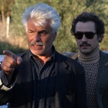 Michele Placido e Stefano Accorsi sul set di Romanzo Criminale