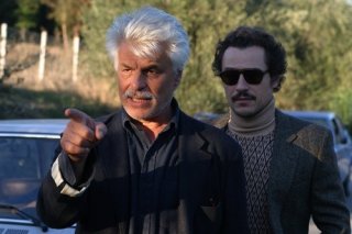 Michele Placido e Stefano Accorsi sul set di Romanzo Criminale