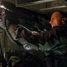 The Rock (Dwayne Johnson) in una scena di Doom