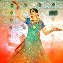 Una splendida foto di Aishwarya Rai, durante una  performance musicale a Bombay
