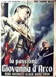 Una delle locandine italiane de LA PASSIONE DI GIOVANNA D'ARCO