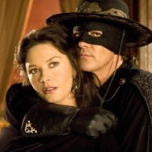Antonio Banderas accanto a Catherine Zeta-Jones in The Legend of Zorro