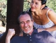 Courteney Cox e Wes Craven sul set di Scream