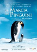 La locandina italiana di La marcia dei pinguini