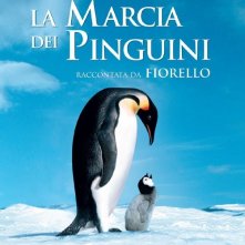 La locandina italiana di La marcia dei pinguini