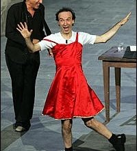 Adriano Celentano e Roberto Benigni in una puntata di Rockpolitik (2005)