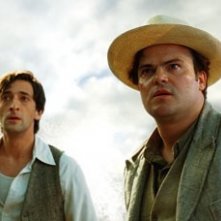 Adrien Brody con Jack Black in una scena di King Kong