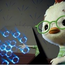 Una scena del cartoon Chicken Little - Amici per le penne