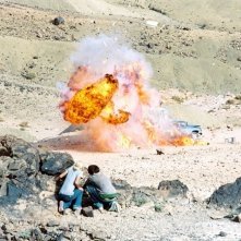 Una sequenza drammatica del film Hills Have Eyes